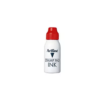 Tinta para almohadilla Artline color roja 20 ml. en agua