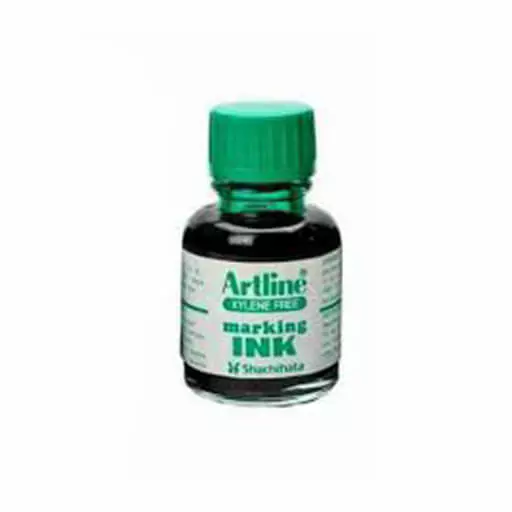 Tinta para marcador de pizarra color verde Artline 20 ml.