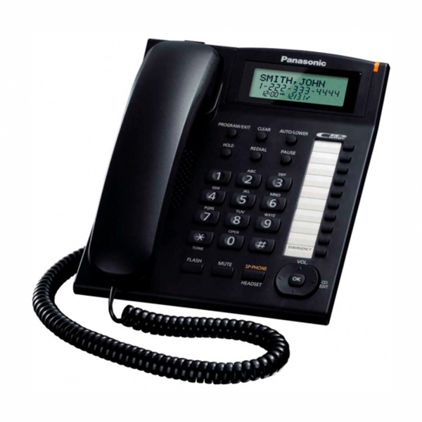 Teléfono Panasonic KX-TS880B jack 2.5mm id